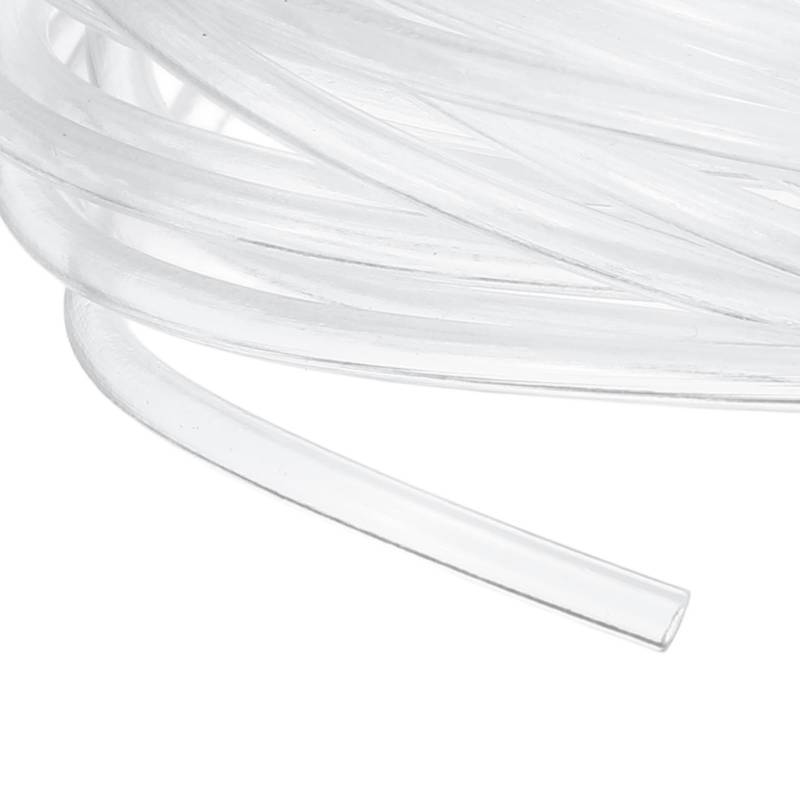 lot 5327 image: uxcell Clear PVC Tubing, 0.8mm ID x 1.5mm OD - 12.5ft PVC Tube Lightweight Vinyl Hose, Transparent Flexible Plastic Water Tubing for Air Oil Water Transfer Aquarium Irrigation - Retail $7