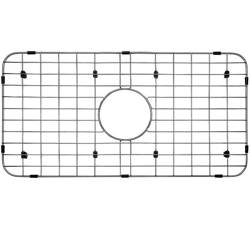 lot 5341 image: Serene Valley Sink Bottom Grid 24-18 x 12-58, Centered Drain with Corner Radius 1-12, Sink Protector NLW2412C - Retail $26