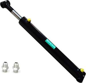 lot 5629 image: Double Acting Universal Hydraulic Cylinder, 2900-3600 PSI Hydraulic Cylinders Chrome Plated Piston Rod (Stroke 16 Pin 1.0) - Retail $100