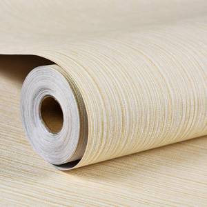 lot 5640 image: Haimin Grasscloth Wallpaper Textured 24in X 393in Fabric Contact Paper Textured Linen Wall Paper Peel and Stick Self-Adhesive Thick Vinyl Embossed Wallpaper (Yellow) - Retail $40