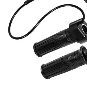 lot 5693 image: CuraceQ 1Set 20X Full Twist Throttle Grips Kit with Waterproof Connecctor, 12V-72V, 22.2mm, 3 Pin Connecter E Bike Full Twist Throttle for Scooter, Full Twist Throttle for MacFox - Retail $15