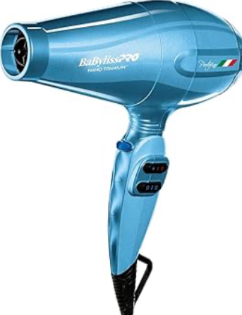 lot 1237 image: BaBylissPRO Nano Titanium Italian Portofino Hair Dryer - Professional 2000 Watt Blow Dryer - Retail $150