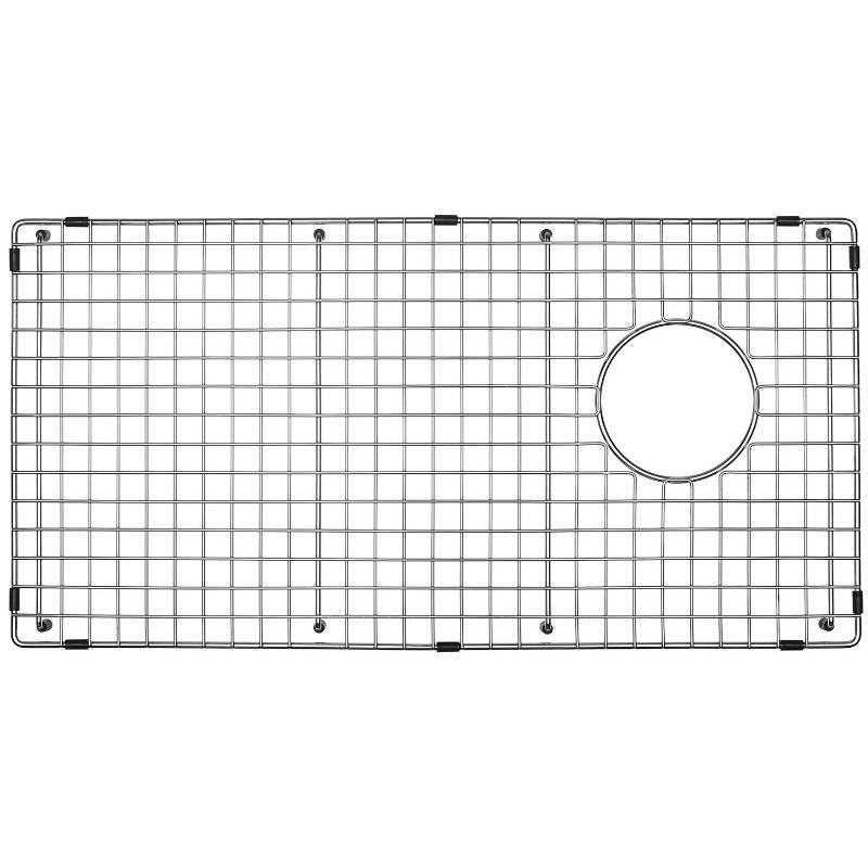 lot 1242 image: Serene Valley Sink Bottom Grid 28-14in x 14-38in Side Drain with Corner Radius 38in  - Retail $54