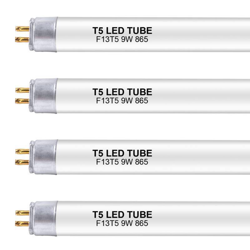 lot 1248 image: Wesome Lighting 21 Inch F13T5DL LED Replacement Bulbs, 6500K Daylight, T5 LED 9 Watts Replace Fluorescent Bulb with LED, Replacement Tube for Counter and Cabinet Fixture, 4 Pack - Retail $25