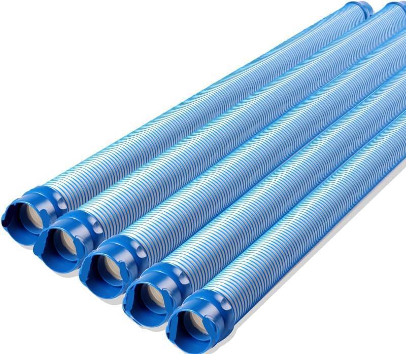 lot 1255 image: Pool Vacuum Hose, 5 Pack Pool Cleaner Hose Replacement for Inground Pools, 39 Inch Single Length Swimming Pool Vacuum Hose and Drain Hose, Compatible with Zodiac MX6 MX8-5pcs - Retail $50