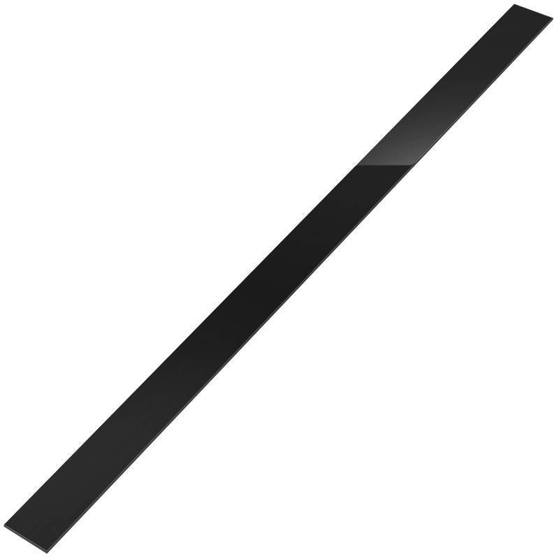 lot 1294 image: 304 Brushed Stainless Steel Finishing Sheet Metal Gap Filler Trim Strip Metal Trim for Home Kitchen Tools (Black,2 x 30 Inch) - Retail $20