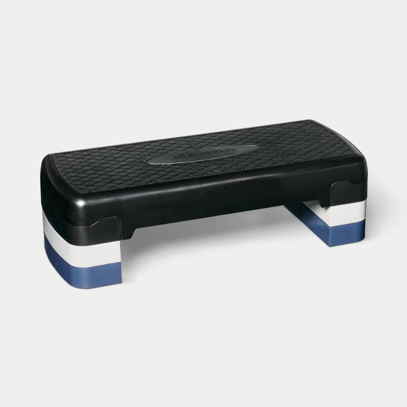 lot 1314 image: Adjustable 7.6 Step Deck - All In Motion Polypropylene, 300lb Capacity, Total Body Workout - Retail $31