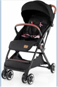 lot 4586 image: HOMGX Lightweight Baby Stroller, Compact Travel Stroller wErgonomic Seat, Spacious Basket, Adjustable Backrest, Oversized Canopy, Infant & Toddler Umbrella Stroller for Airplane, Travel (Black - Retail $89
