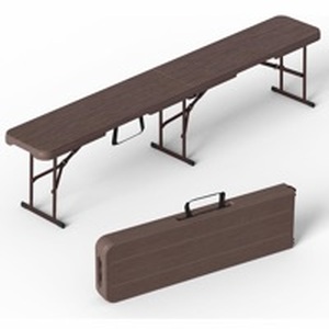 lot 4597 image: 6-Foot Folding Bench with Carry Handle - Retail $45