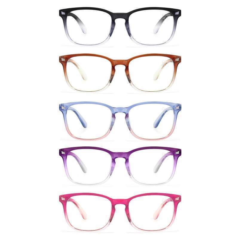lot 26310 image: Reading Glasses for Women - Lightweight, Comfortable Fit, Clear Vision - Blue Light Blocking - Retail $49