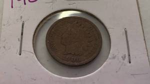lot 12 image: 1906 Indian Head One Cent Penny Coin