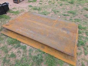 lot 5528 image: Heavy Duty Steel Plate 5 x 8 x 34 One Piece