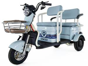 lot 5568 image: 2026 Onshine 3-Wheel Electric Scooter  OSES3  Unused  600W Motor  24.9-Mile Range (Light Grey)