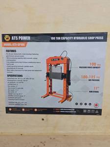 lot 5915 image: ATS 100 Ton Hydraulic Shop Press