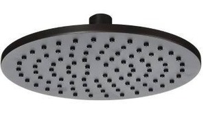 lot 67650 image: Jones Stephens 8 Inch Oil Rubbed Bronze Rain Shower Head