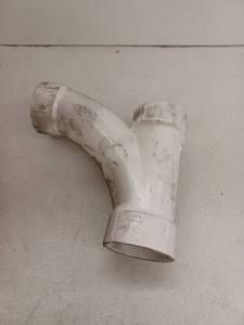 lot 67679 image: Charlotte Pipe and Foundry Company 3 inch PVC Combo WYE and 18 Bend