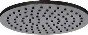 lot 67715 image: 2 Pack of Jones Stephens 8 In. Round Pan-style Rain Shower Head With Rubber Tips
