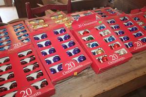 lot 1251 image: Large Lot of Christmas Ornaments IOB