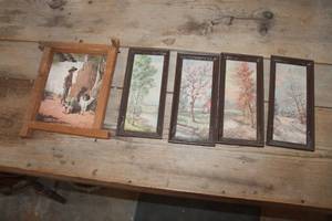 lot 1262 image: Vintage Wall Dcor Pictures