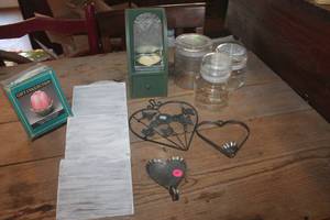 lot 1309 image: Wood Letter Holder and More