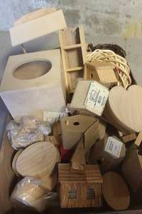 lot 1346 image: Misc. Wood Craft Items & More
