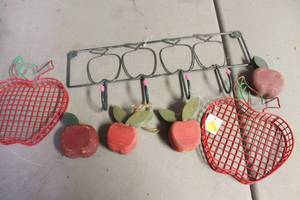 lot 1355 image: Metal Apple Rack and More