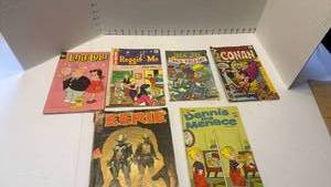 lot 1024 image: Archie, Marvel, Little Lulu, Eerie and Dennis The Menace comic books