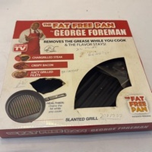 lot 1057 image: George Foreman fat free pan new in box