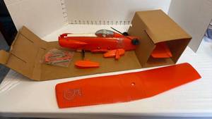 lot 1121 image: Testors Cosmic Wind control model airplane kit new in box