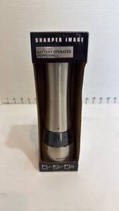 lot 1129 image: Sharper Image battery operated pepper mill new in box
