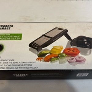 lot 1130 image: Sharper Image 3 in 1 mandoline slicer new in box