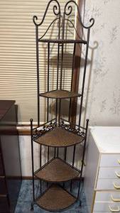 lot 1207 image: Corner folding shelf 69x18x15