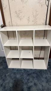 lot 1210 image: White cabinet 35.5x35.5x12
