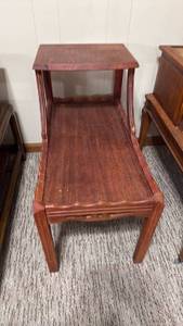 lot 1302 image: Mid Century side table 24x14x26