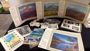 lot 1346 image: Stamps, postcards, Kansas State Bldgs and more
