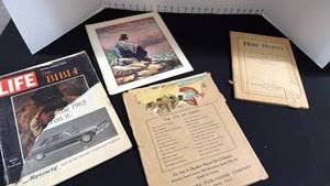 lot 1349 image: The Life Of Christ Pict-O-Graphs prints, Life  magazine The Bible version