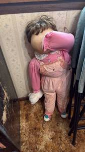 lot 1902 image: Time Out Kid doll 32 inches tall