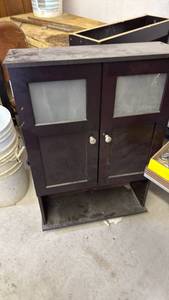 lot 3017 image: Cabinet for behind stool 68x23x8