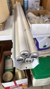 lot 3051 image: Fluorescent lights, lightbulbs and lamp shade