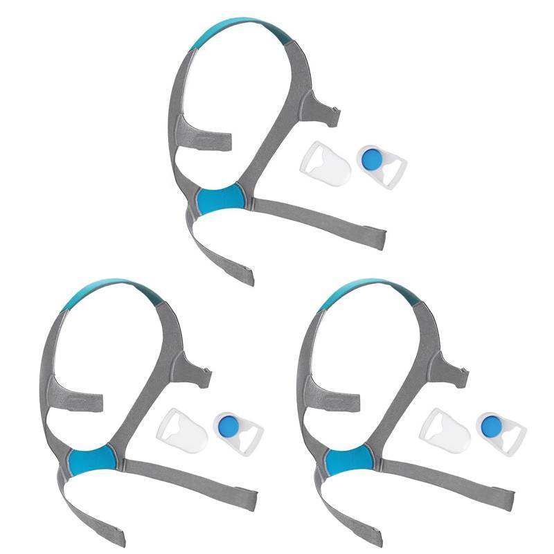 lot 26321 image: Airfit f20 Headgear, 2-Pack Replacement CPAP Mask Headgear Strap CPAP Supplies for AirfitAirTouch F20, Large (Without Mask) - Retail $27