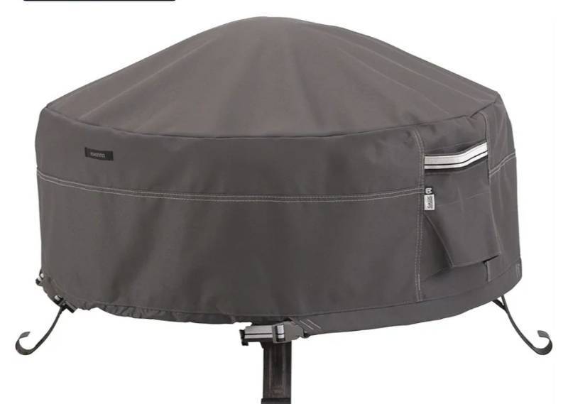 lot 61959 image: Universal Round Fire Pit Cover 30 inch Diameter - Retail $15