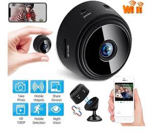 lot 17023 image: Monitoring Device, Backup Car Camera Rear View Screen Monitor System, Wireless Bluetooth Magnetic Camera, Mini Wireless WiFi IP Camera HD 1080p, Home Camera Monitoring - Retail $25