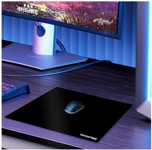 lot 17064 image: Black Glass Mousepad for Gaming, Ultra Smooth Mouse Mat with Hard Surface, Large Tempered Glass Mouse Pad Precision Speed Control for Games and Office (15.7 L x 11.8 W) - Retail $23