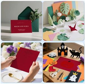 lot 17077 image: 160 Sheets Cardstock Paper 8.5 x 11 Premium Weight 200gsm Dark Red Card Stock Paper for Printing, Crafts, Invitations  Smooth Printer Cardstock Paper  Bulk Construction Paper DIY & Professional Use - Retail $18