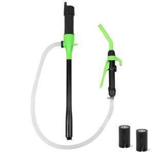 lot 17110 image: Portable Battery Powered Fuel Transfer Pump, 2.4 GPM Liquid Transfer Pump for Gasoline, Siphon Pumps for Gas Can, Tank, Water-Transfer. VISIBLE USE. - Retail $14