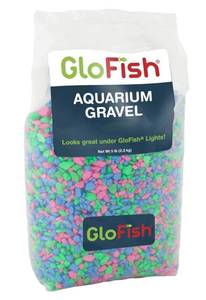 lot 17111 image: Aquarium Gravel, PinkGreenBlue Mix, Complements GloFish Tanks, 5 Pounds - Retail $10