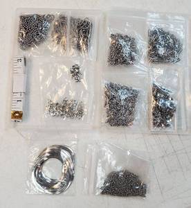 lot 17128 image: Set Stainless Steel Jewelry DIY Jewelry Making Kit Necklaces Bracelets. - Retail $30