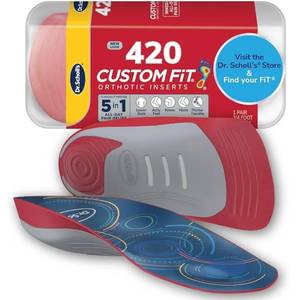 lot 17129 image: Dr. Scholl��s Custom Fit Orthotics 34 Length Arch Support Shoe Inserts - Plantar Fasciitis Relief Insoles for Men and Women, Immediate All-Day Total Lower Body Pain Relief, FSA HSA Eligible, CF420 - Retail $50