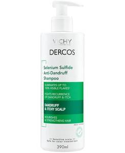 lot 17136 image: Vichy Dercos Dandruff Shampoo, Antifungal Itchy Scalp Treatment for Men & Women, Clinical Strength Selenium Sulfide, Formulated with Niacinamide & Salicylic Acid, Color Safe - Retail $29