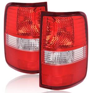 lot 6337 image: GRAND ORANGE Tail Lights Assembly Rear Lights Tail Lamp Compatible with Ford F150 2004 2005 2006 Pair Driver and Passenger Side Taillights Wo Bulb 5L3Z13404CA FO2801182